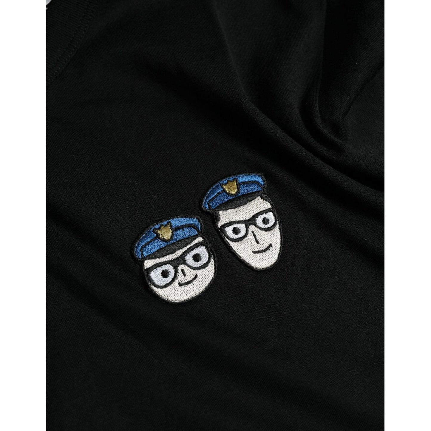Dolce & Gabbana Black #DGFamily Cotton Crew Neck T-shirt Dolce & Gabbana Black