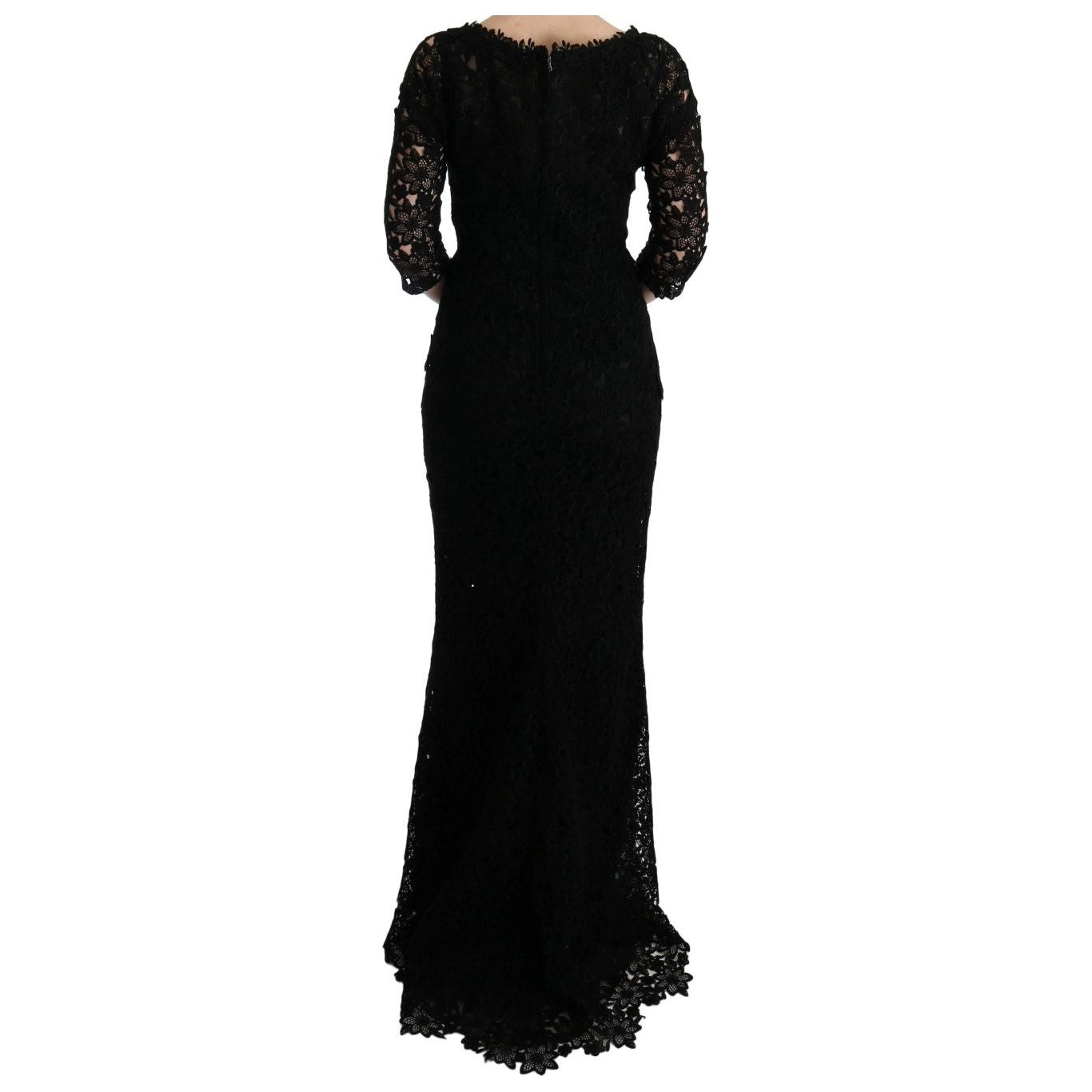 Dolce & Gabbana Elegant Black Sheath Dress with Silk Lining Dolce & Gabbana Black
