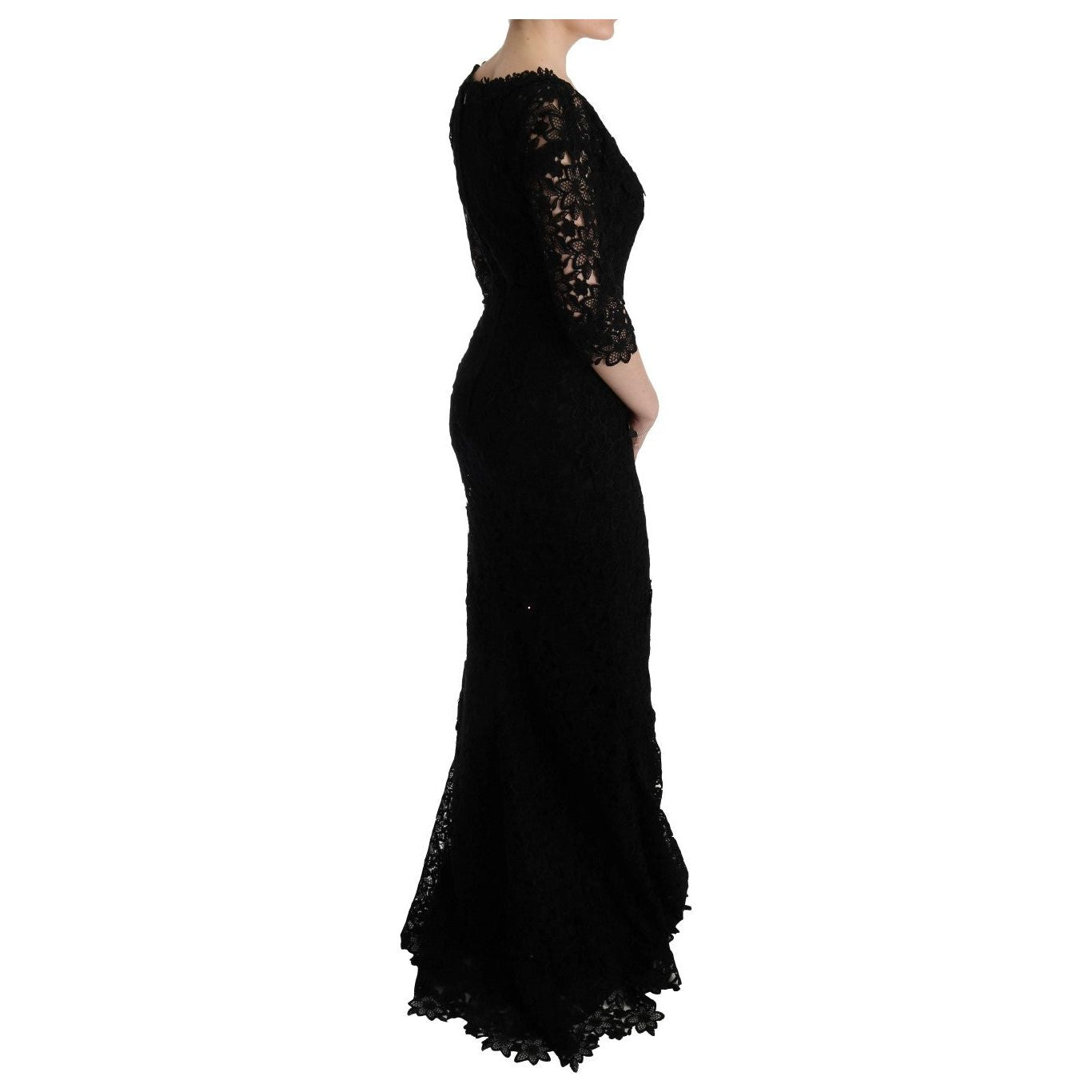 Dolce & Gabbana Elegant Black Sheath Dress with Silk Lining Dolce & Gabbana Black