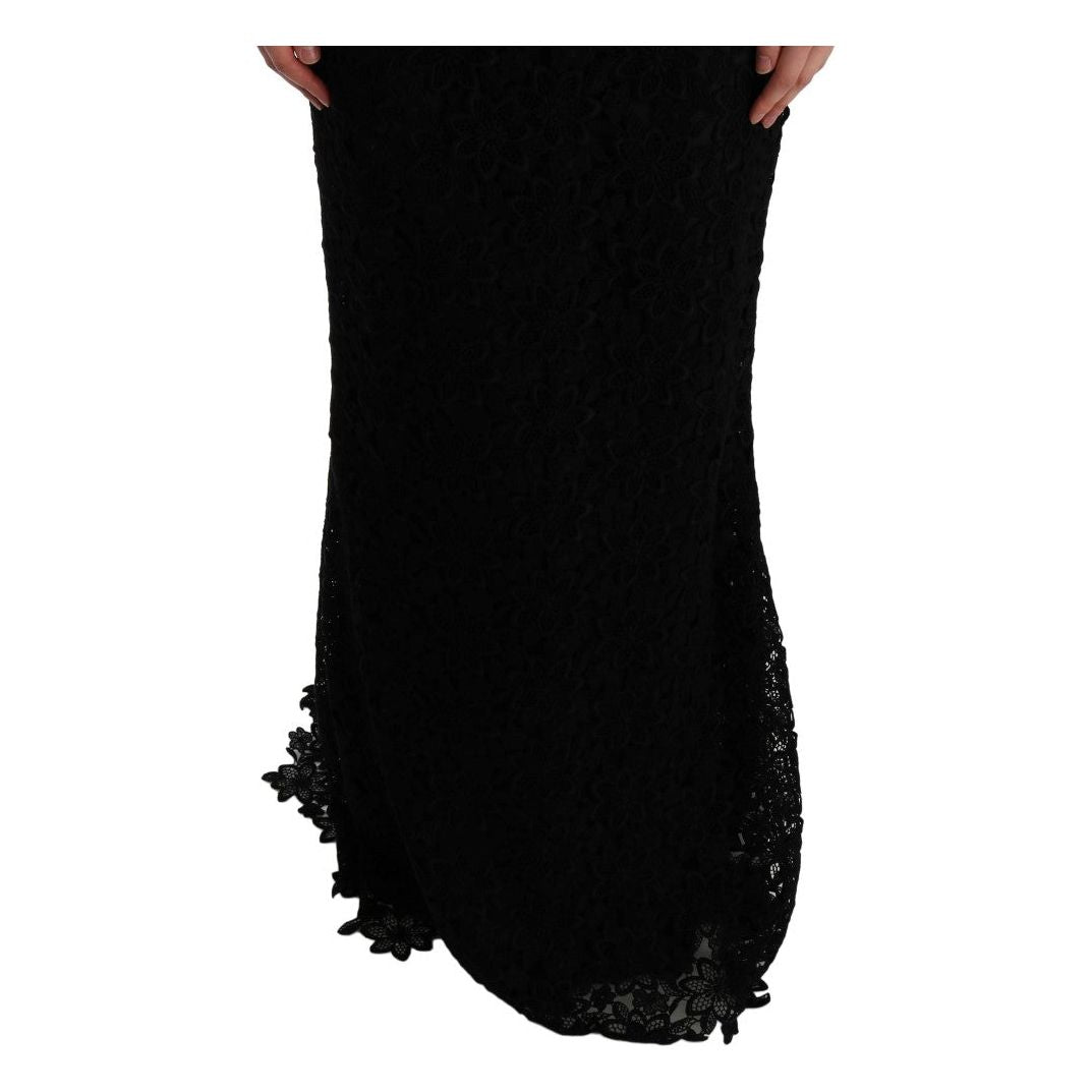 Dolce & Gabbana Elegant Black Sheath Dress with Silk Lining Dolce & Gabbana Black