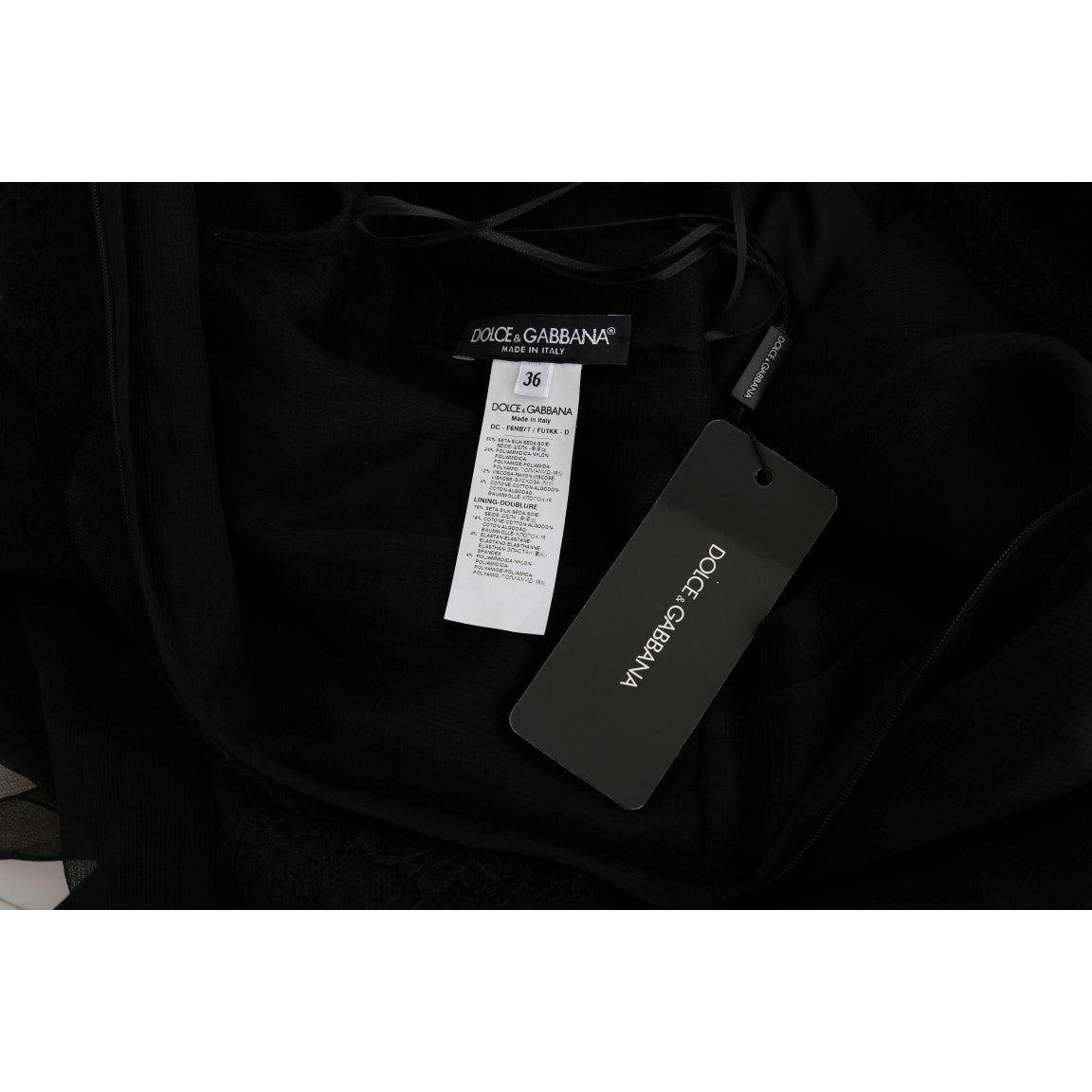 Dolce & Gabbana Elegant Black Sheath Long Sleeve Dress Dolce & Gabbana Black