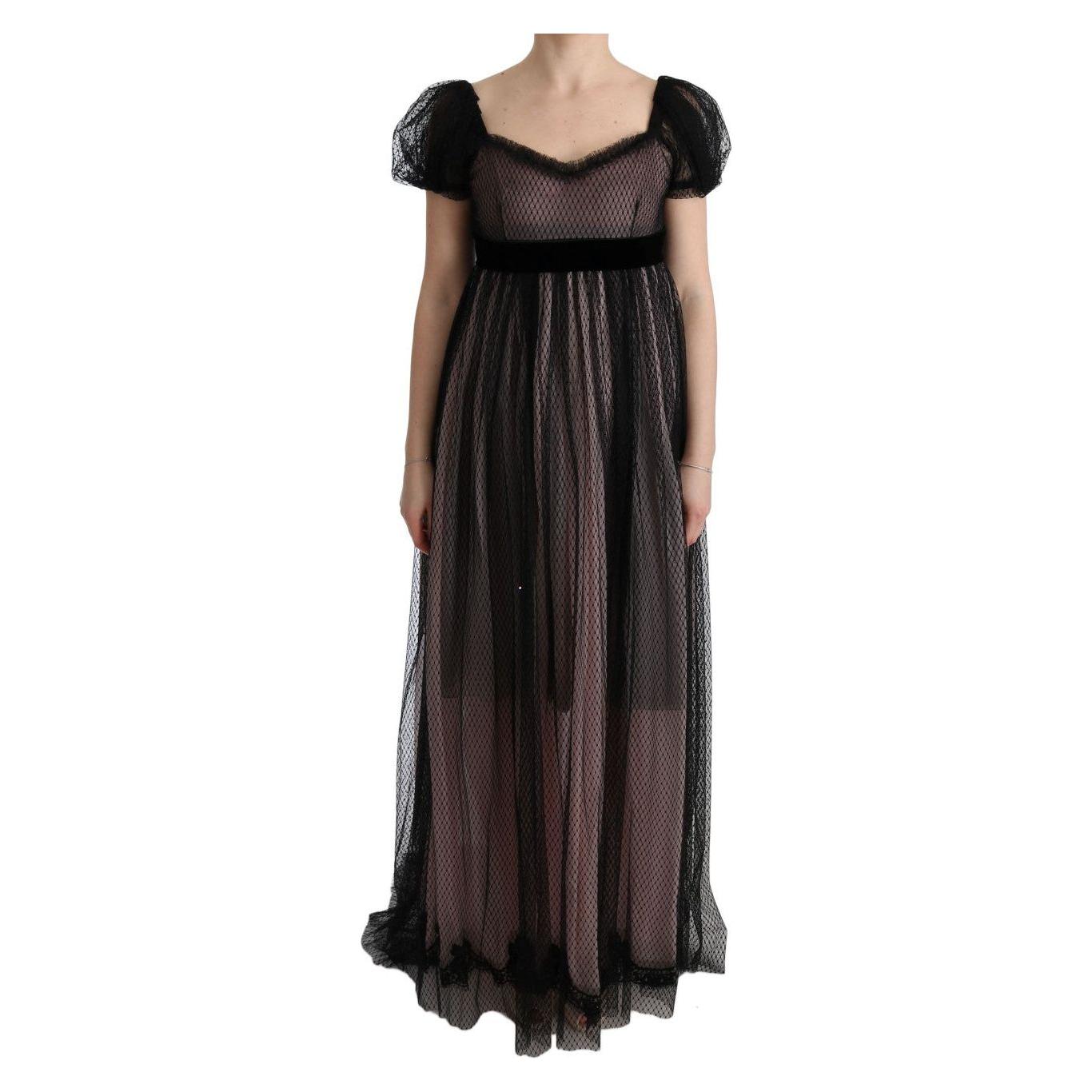 Dolce & Gabbana Elegant Full Length Shift Dress Dolce & Gabbana Black