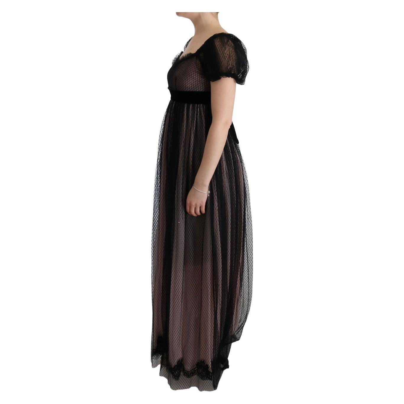 Dolce & Gabbana Elegant Full Length Shift Dress Dolce & Gabbana Black