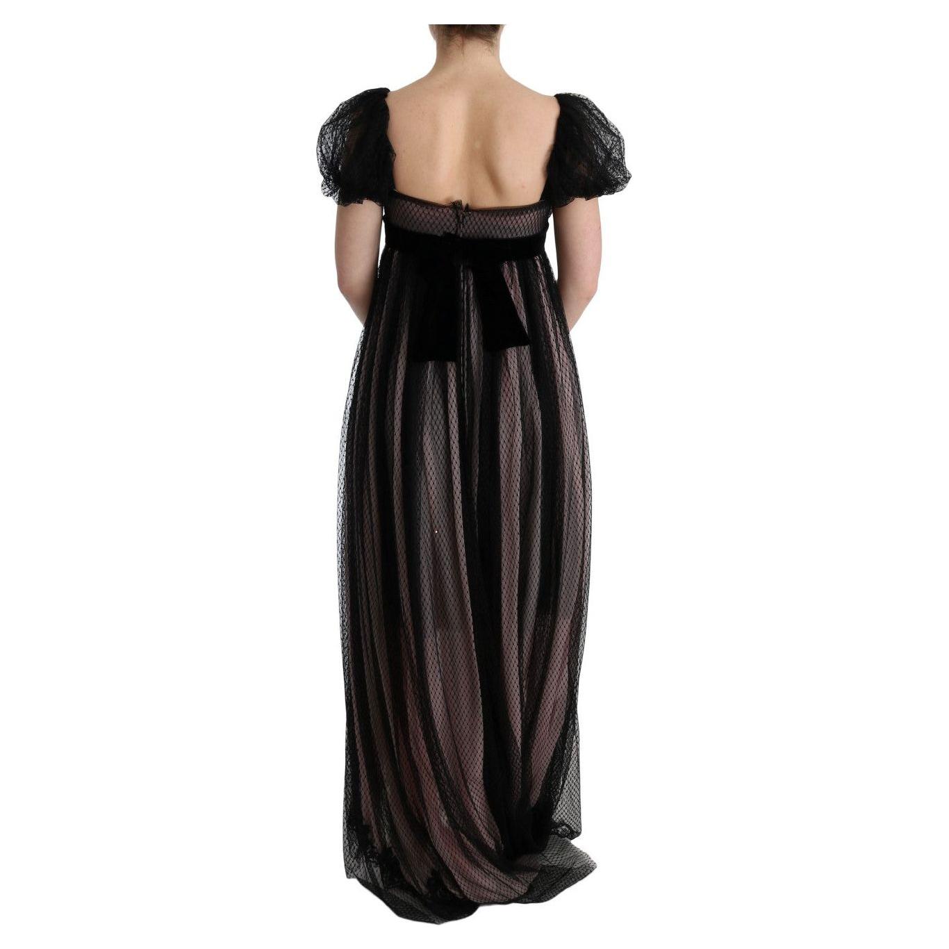 Dolce & Gabbana Elegant Full Length Shift Dress Dolce & Gabbana Tan