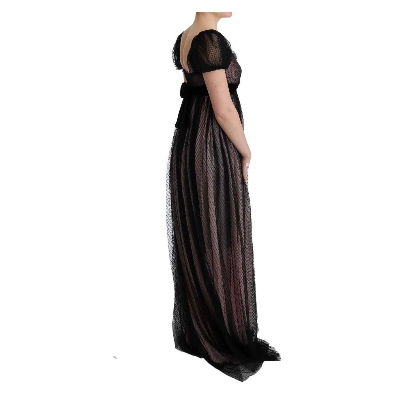 Dolce & Gabbana Elegant Full Length Shift Dress Dolce & Gabbana Black