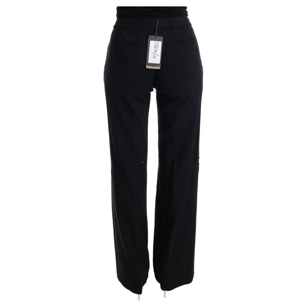 Ermanno Scervino Chic Black Bootcut Formal Pants Ermanno Scervino Black