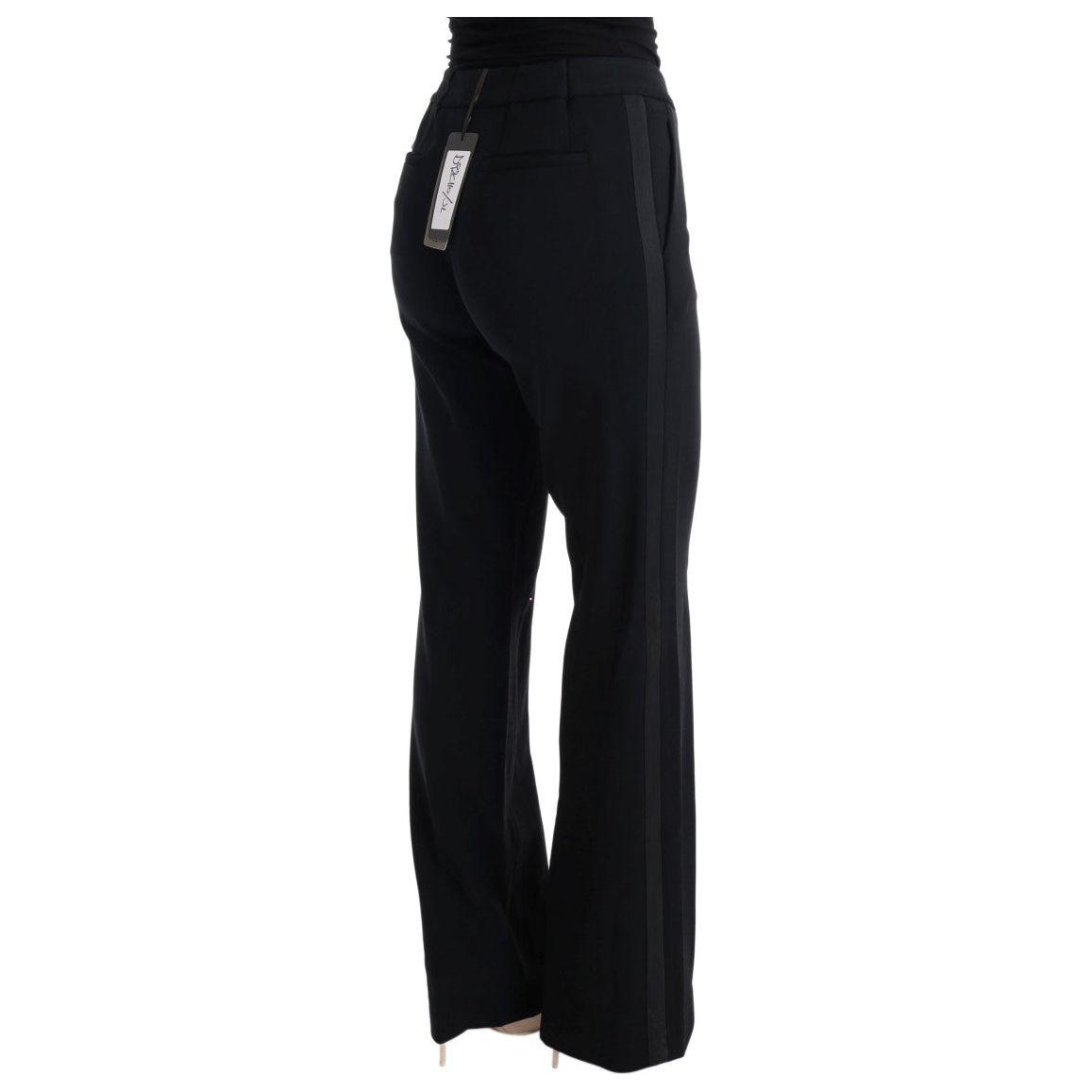 Ermanno Scervino Chic Black Bootcut Formal Pants Ermanno Scervino Black
