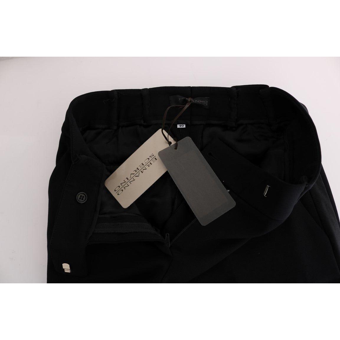 Ermanno Scervino Chic Black Bootcut Formal Pants Ermanno Scervino Black