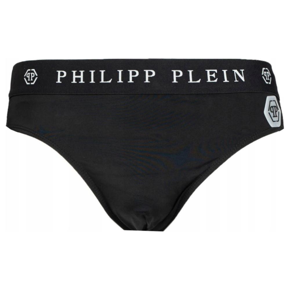 Philipp Plein Black Polyamide Men Swim Briefs Philipp Plein Black
