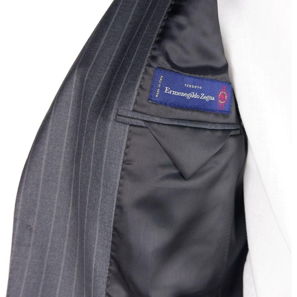 Made in Italy Gray Wool Men Suit