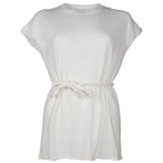 Alpha Studio White Cotton Dress AL-12973-IT40|S