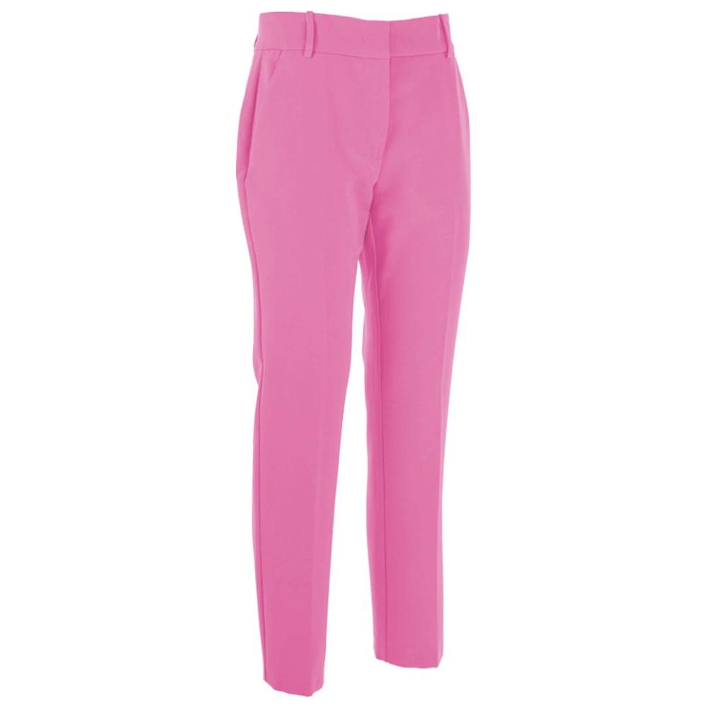 PINKO Pink Polyester Jeans & Pant PINKO Pale Violet Red
