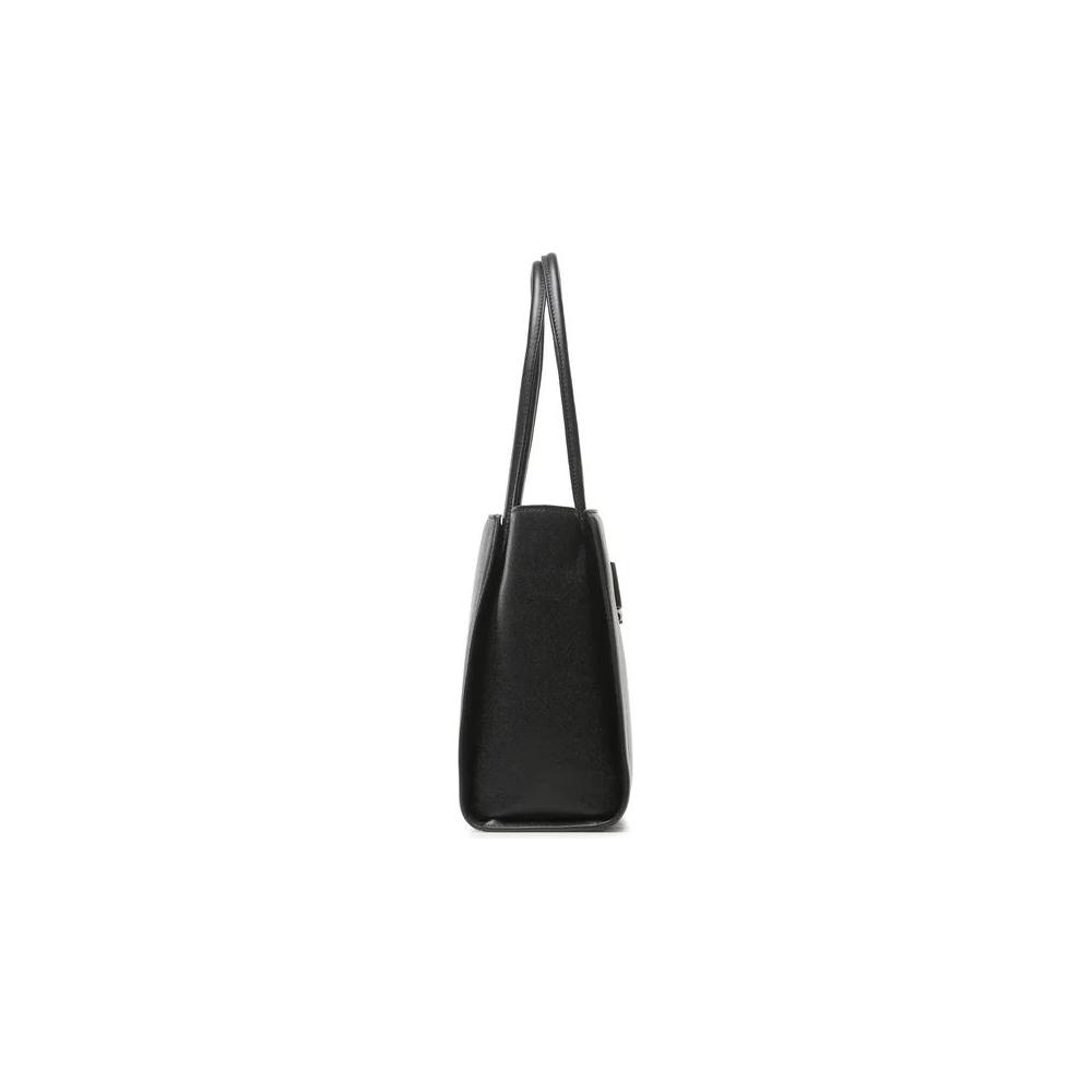 Plein Sport Chic Ebony Tote with Silver Logo Accent Plein Sport Dark Slate Gray