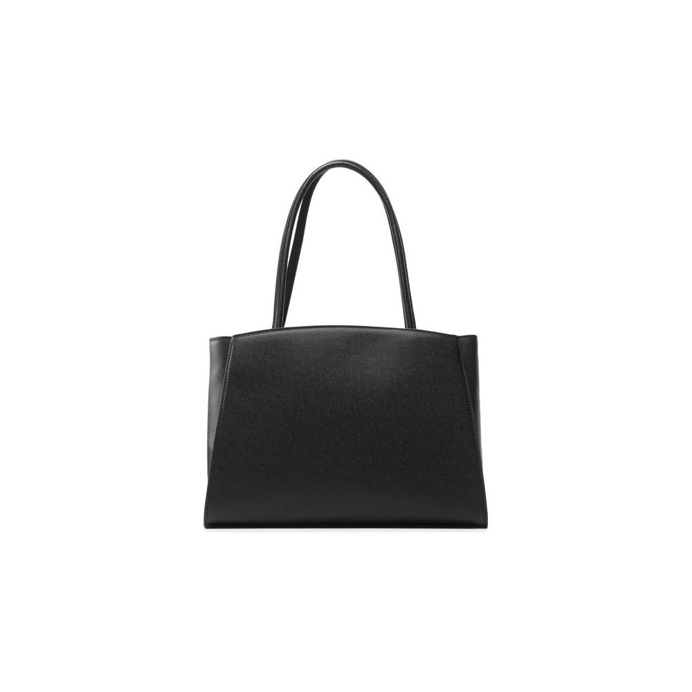 Plein Sport Chic Ebony Tote with Silver Logo Accent Plein Sport Dark Slate Gray