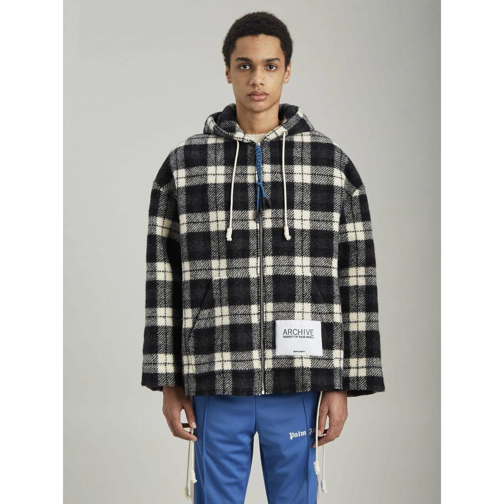 Palm Angels Black Cashmere Men Sweater Palm Angels Gray