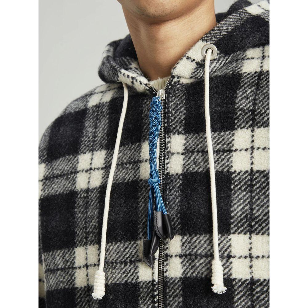 Palm Angels Black Cashmere Men Sweater Palm Angels Light Gray