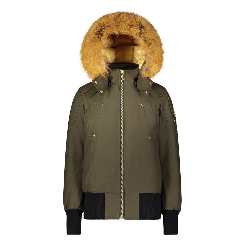 Moose Knuckles Army Nylon Women Bomber Jacket Moose Knuckles Dark Olive Green
