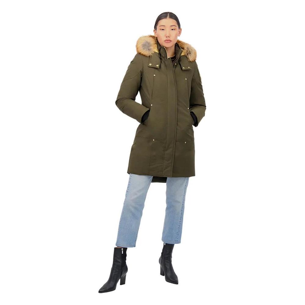 Moose Knuckles Army Cotton Women Jacket Moose Knuckles Dark Olive Green