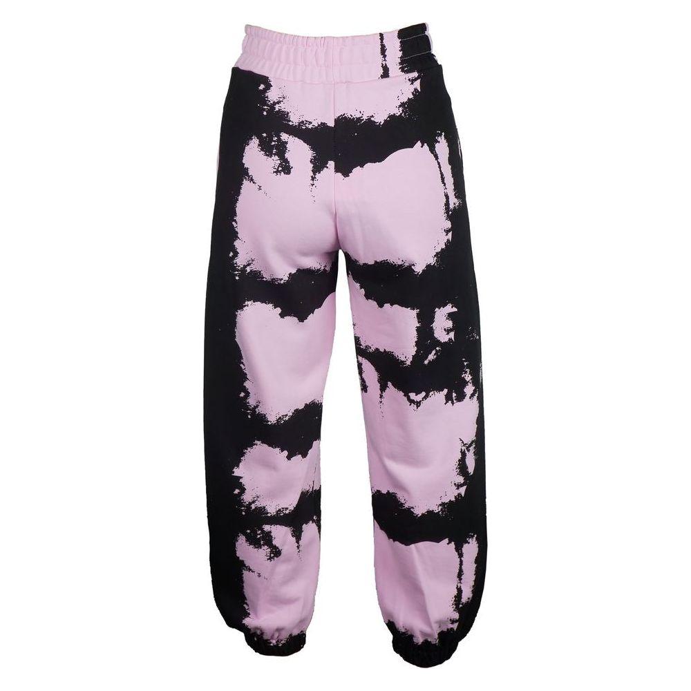 Comme Des Fuckdown Chic Pink Print Cotton Track Pants Comme Des Fuckdown Black