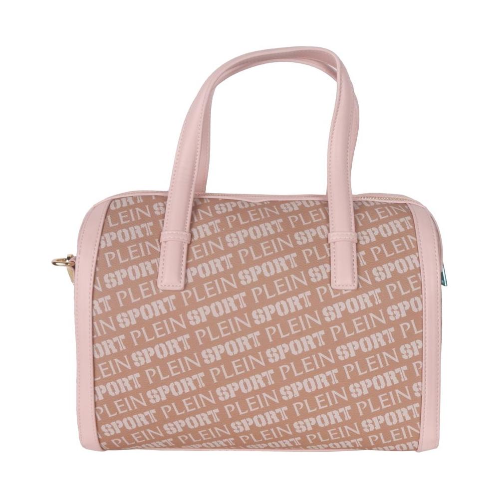 Plein Sport Chic Pink Eco-Leather Crossbody Bag Plein Sport Rosy Brown