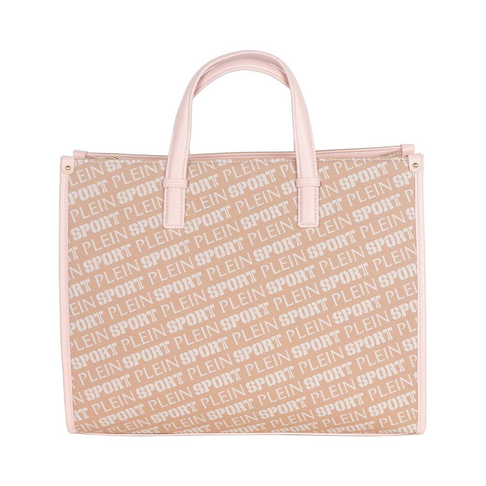 Plein Sport Pink Polyamide Women Shoulder Bag Plein Sport Gray
