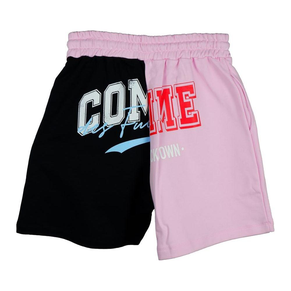 Comme Des Fuckdown Chic Two-Tone Graphic Shorts Comme Des Fuckdown Thistle