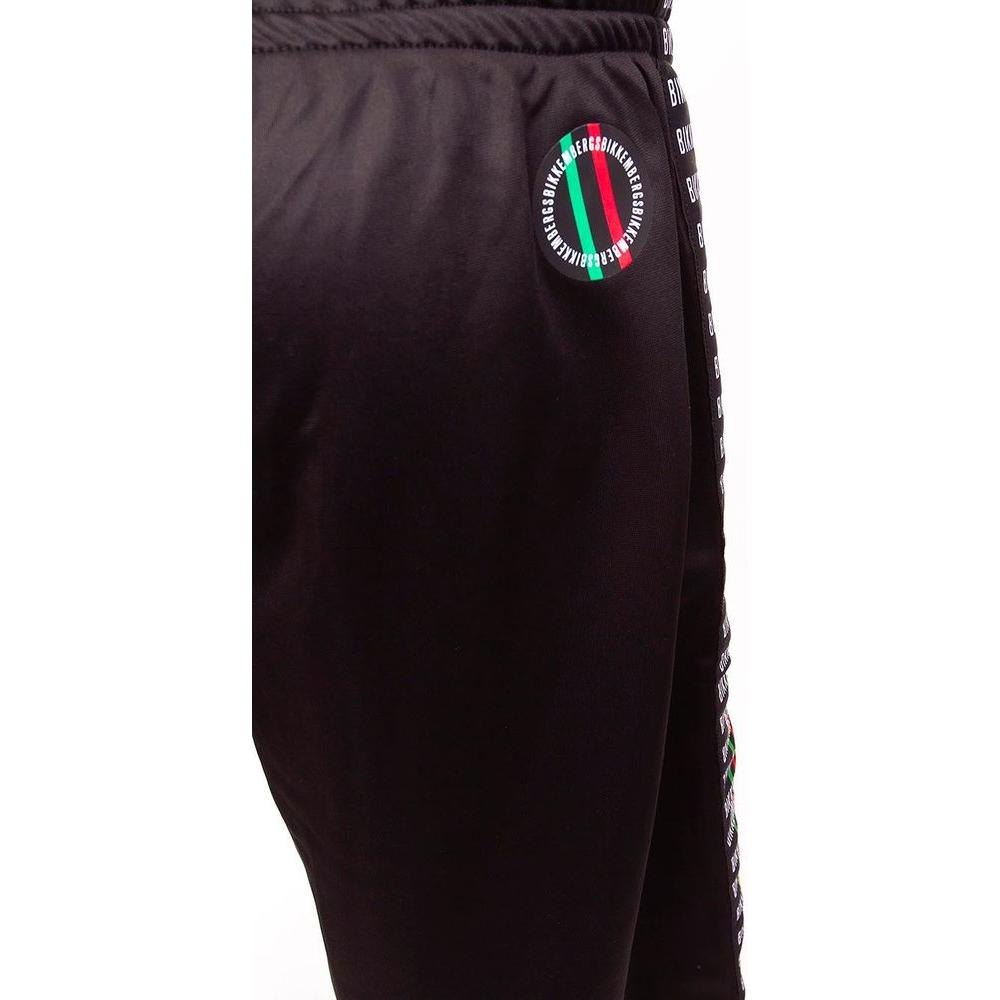 Bikkembergs Sleek Anniversary Striped Bermuda Shorts Bikkembergs Black