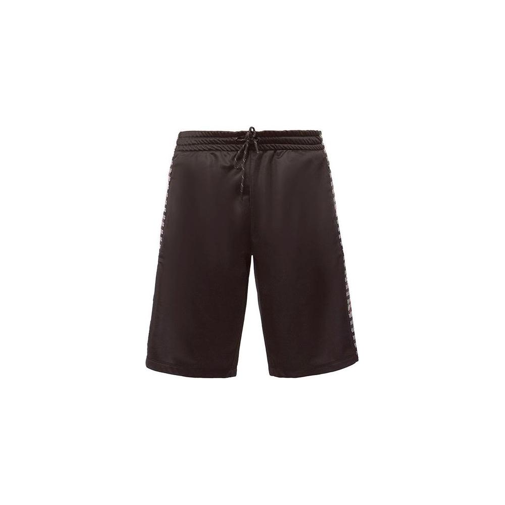 Bikkembergs Sleek Anniversary Striped Bermuda Shorts Bikkembergs Dark Slate Gray