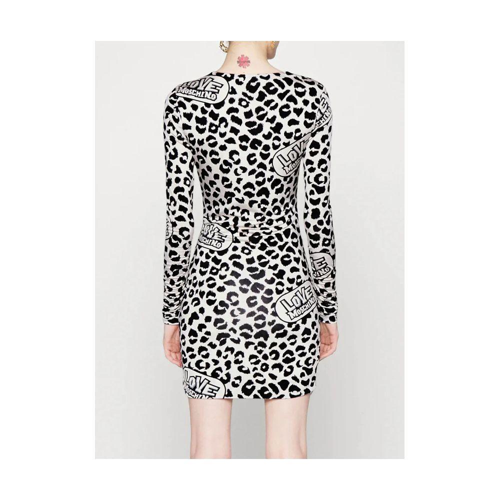 Love Moschino White Viscose Women Dress LO-10255-IT40|S