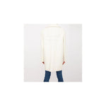 Love Moschino Chic White Winter Elegance Long Coat LO-10253-IT46 | L