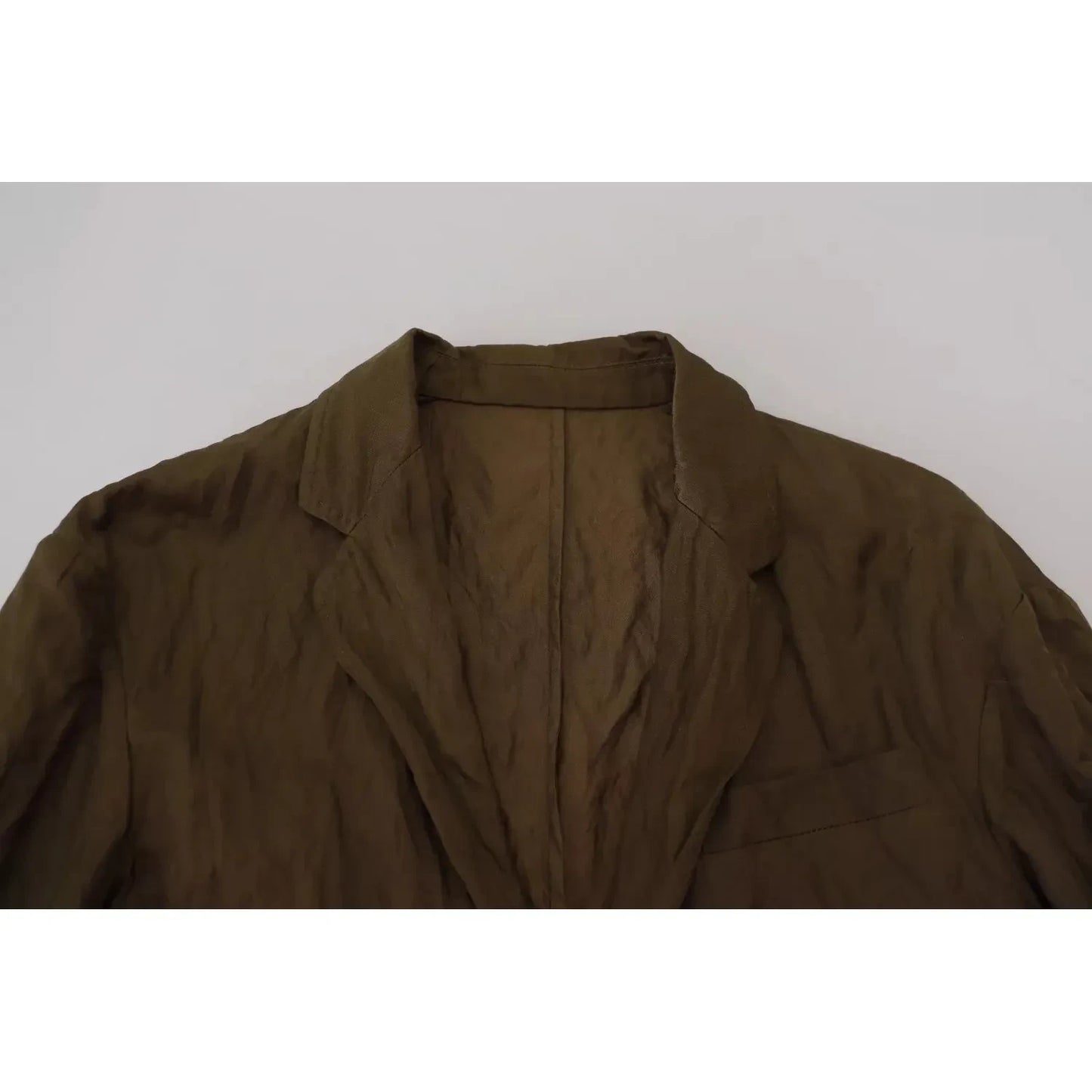 Dsquared² Green Single Breasted Men Coat Blazer Jacket Dsquared² Dark Slate Gray