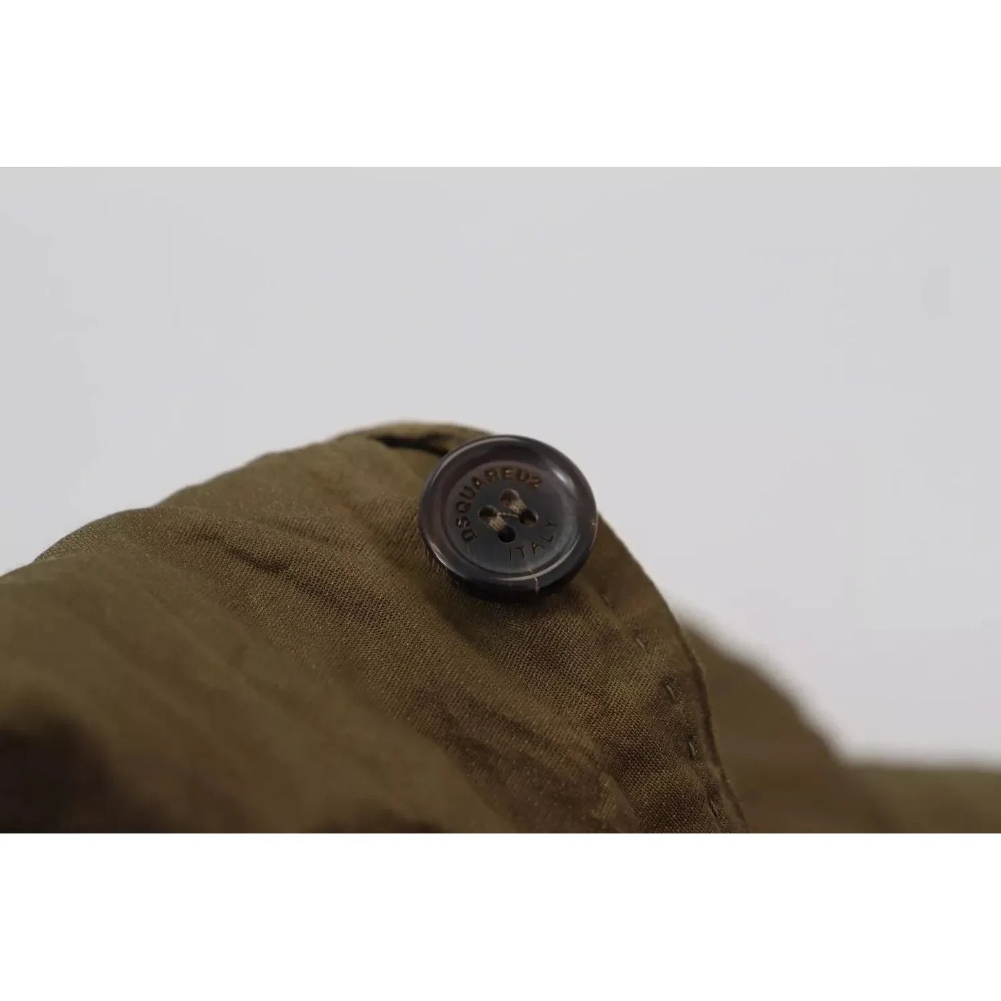 Dsquared² Green Single Breasted Men Coat Blazer Jacket Dsquared² Light Gray