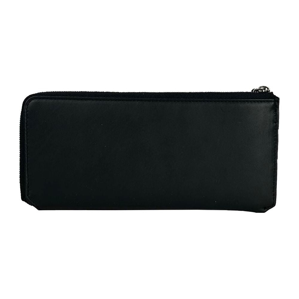 Baldinini Trend Elegant Black Leather Travel Organizer Baldinini Trend Black