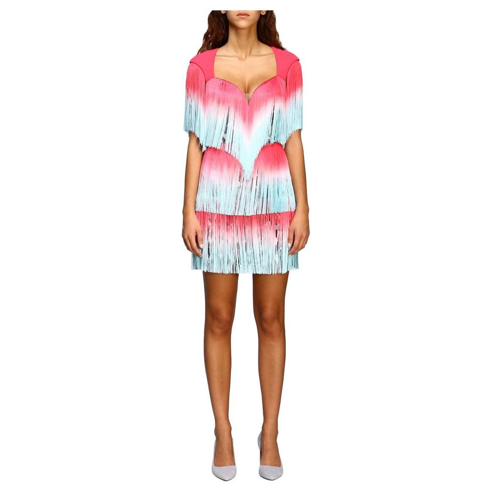 Elisabetta Franchi Pink Polyester Women Dress Elisabetta Franchi Light Gray