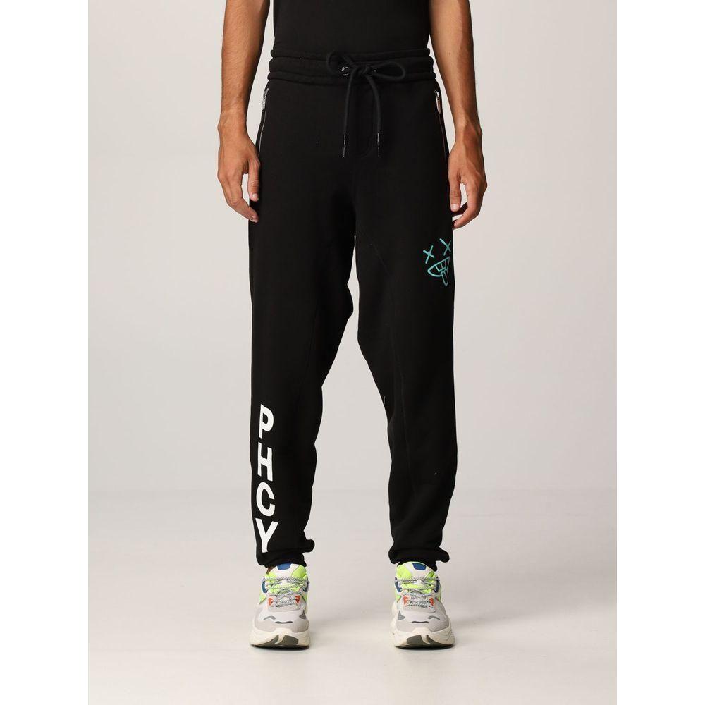 Pharmacy Industry Black Cotton Men Pants Pharmacy Industry Light Gray