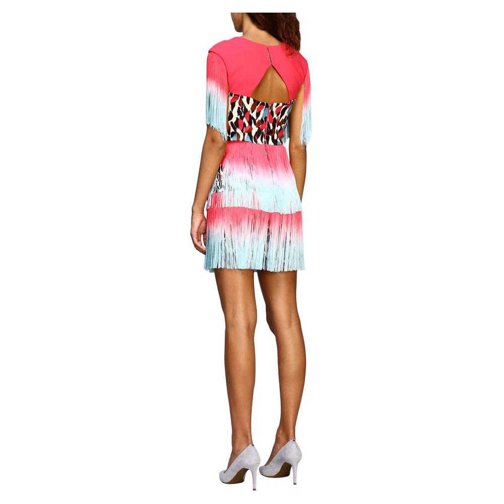 Elisabetta Franchi Pink Polyester Women Dress Elisabetta Franchi Dark Salmon