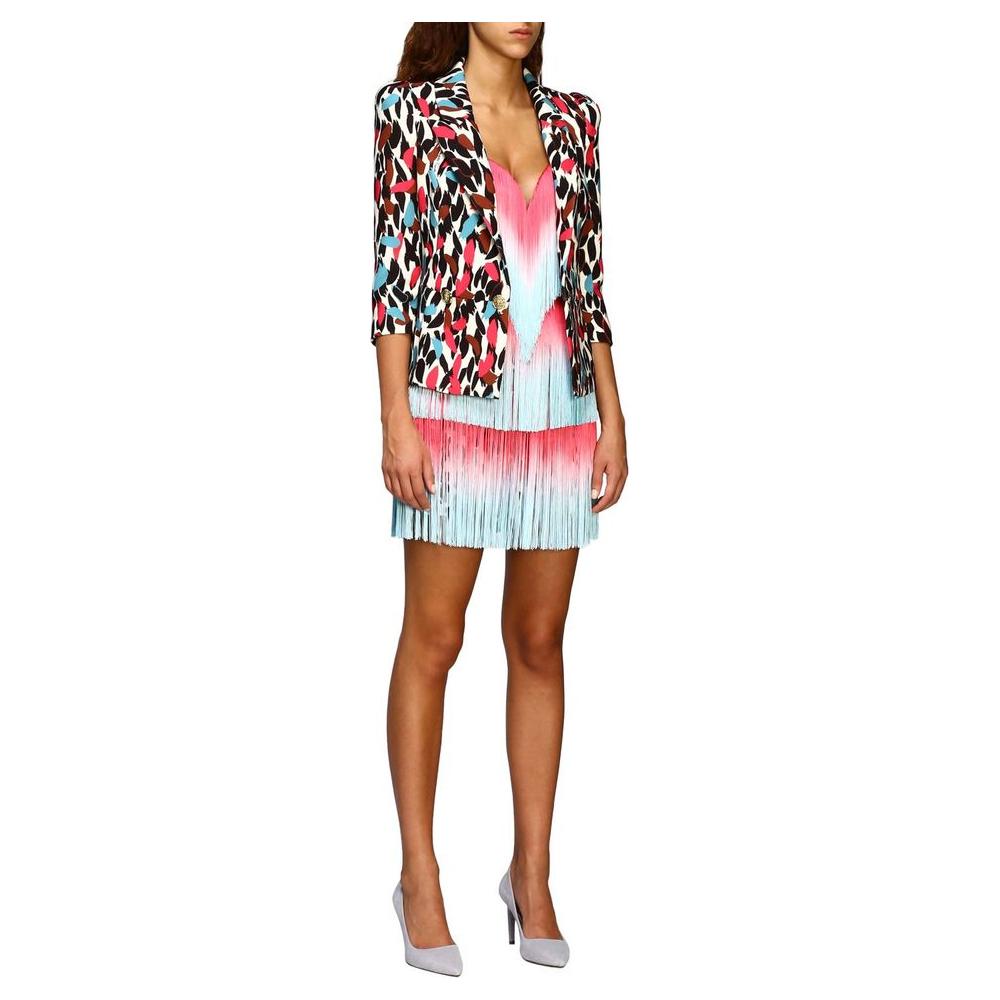 Elisabetta Franchi Pink Polyester Women Dress Elisabetta Franchi Gray