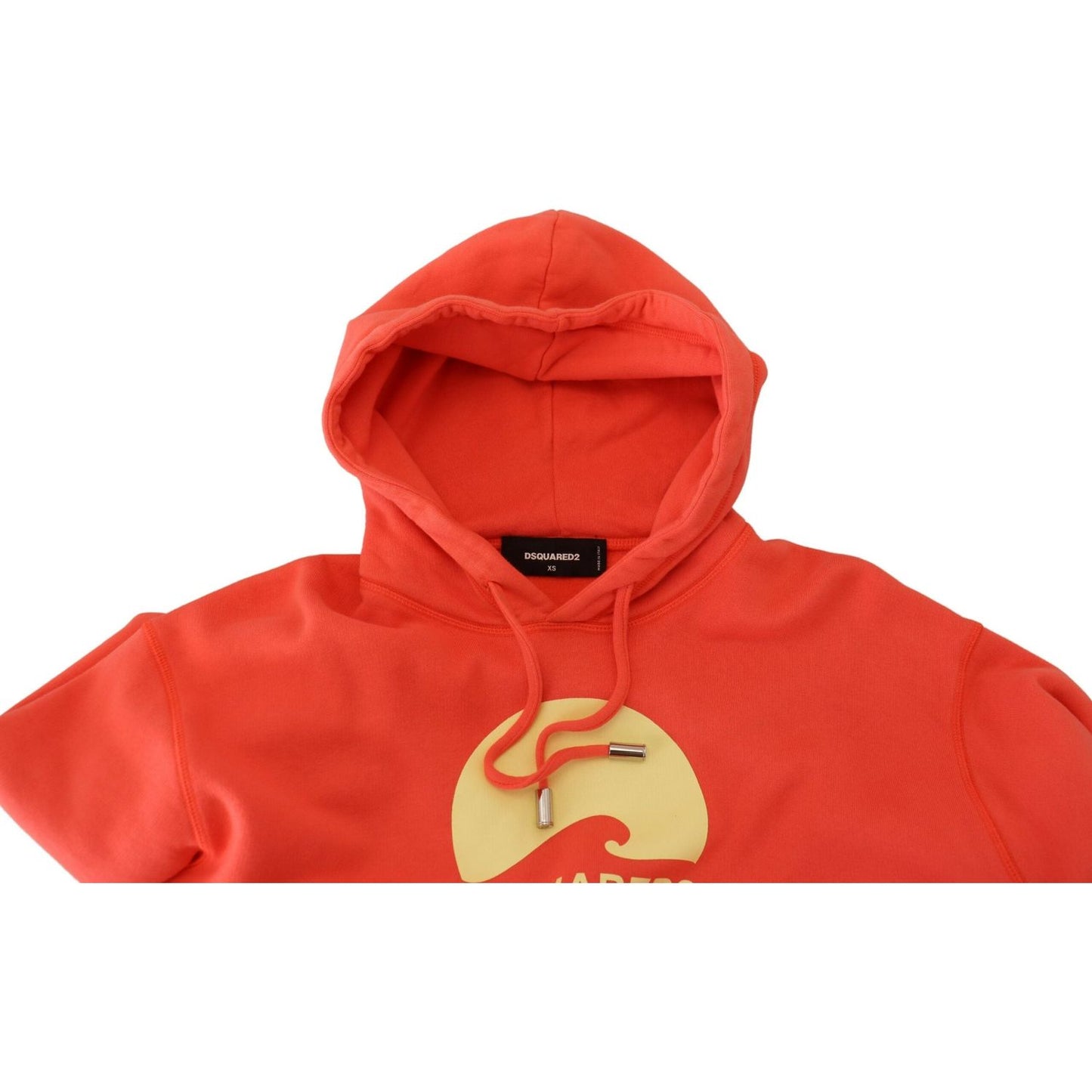 Dsquared² Pink Logo Print Cotton Hoodie Sweatshirt Sweater Dsquared² Chocolate