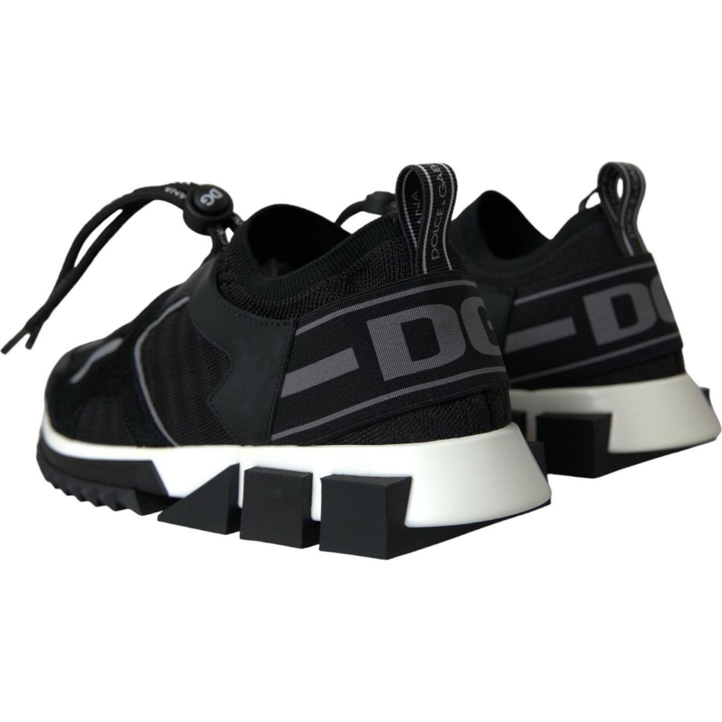 Dolce & Gabbana Black Mesh Sorrento Trekking Sneakers Shoes Dolce & Gabbana Black