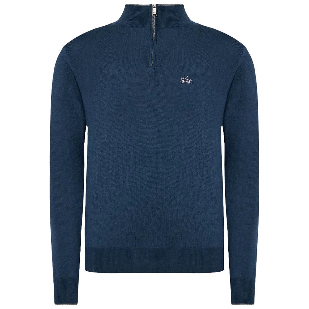 La Martina Blue Acrylic Sweater La Martina Dark Slate Gray