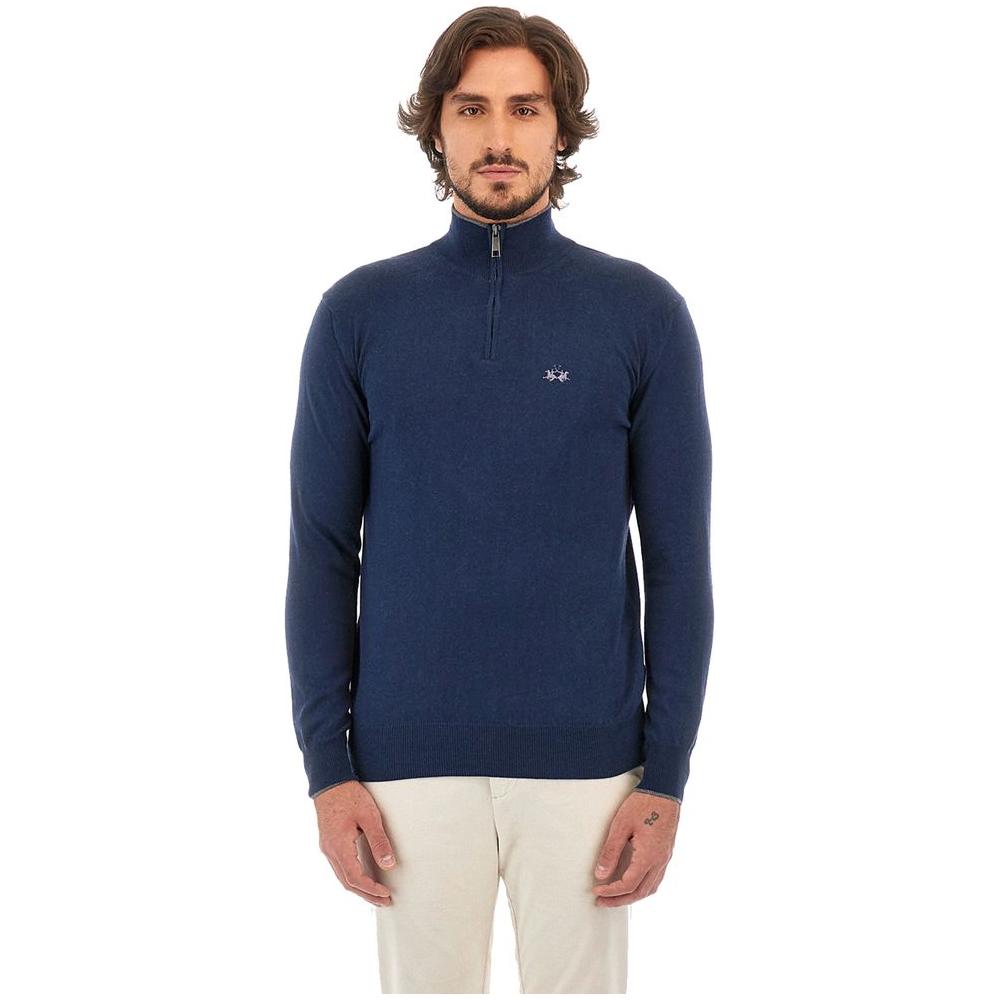 La Martina Blue Acrylic Sweater La Martina Dark Slate Gray