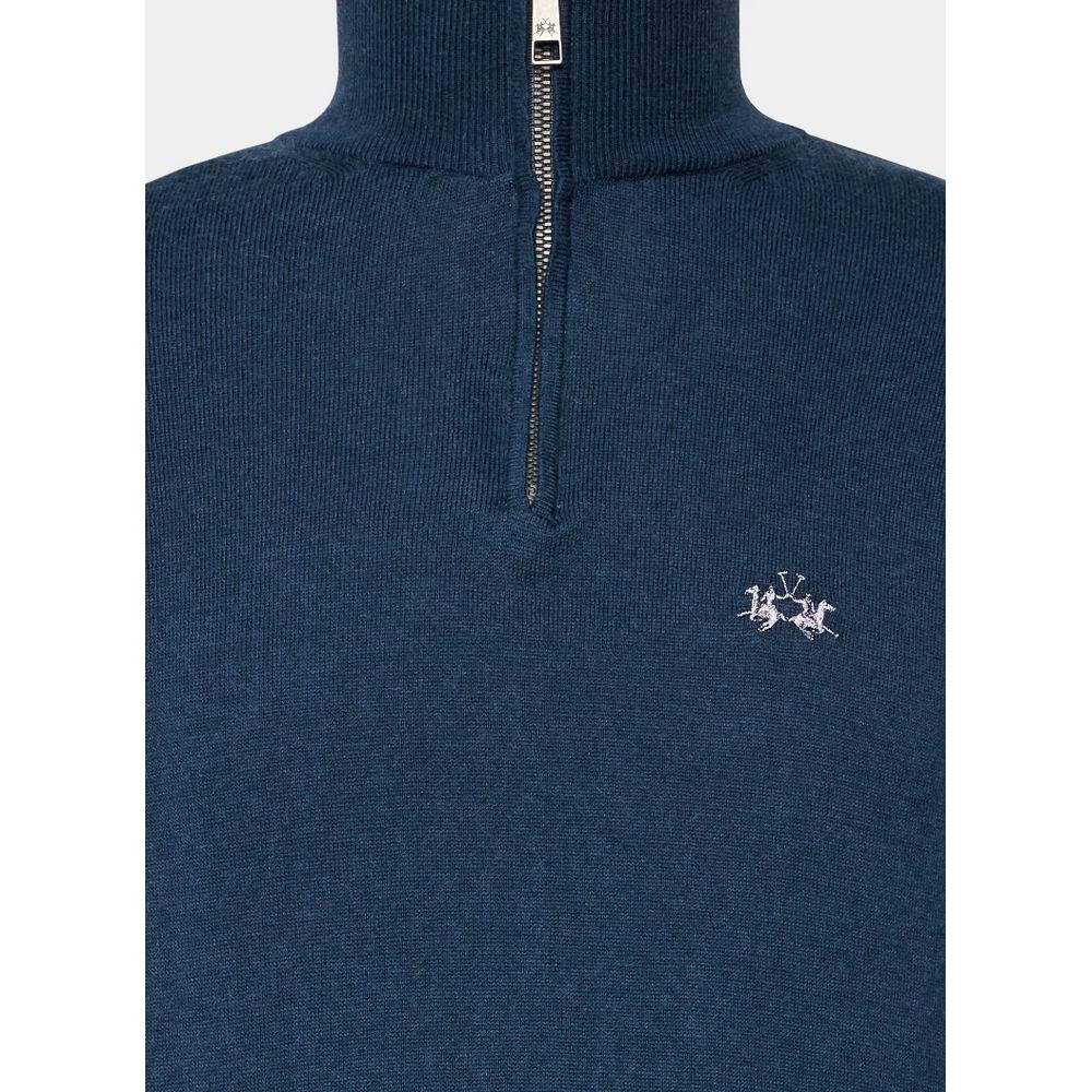 La Martina Blue Acrylic Sweater La Martina Dark Slate Gray