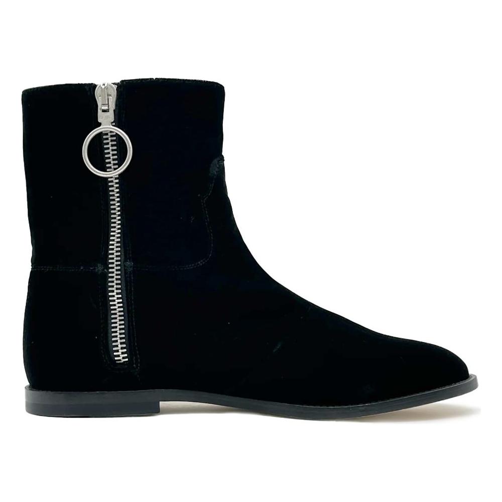 Off-White Black Calfskin Women Ankle Boot Off-White Black