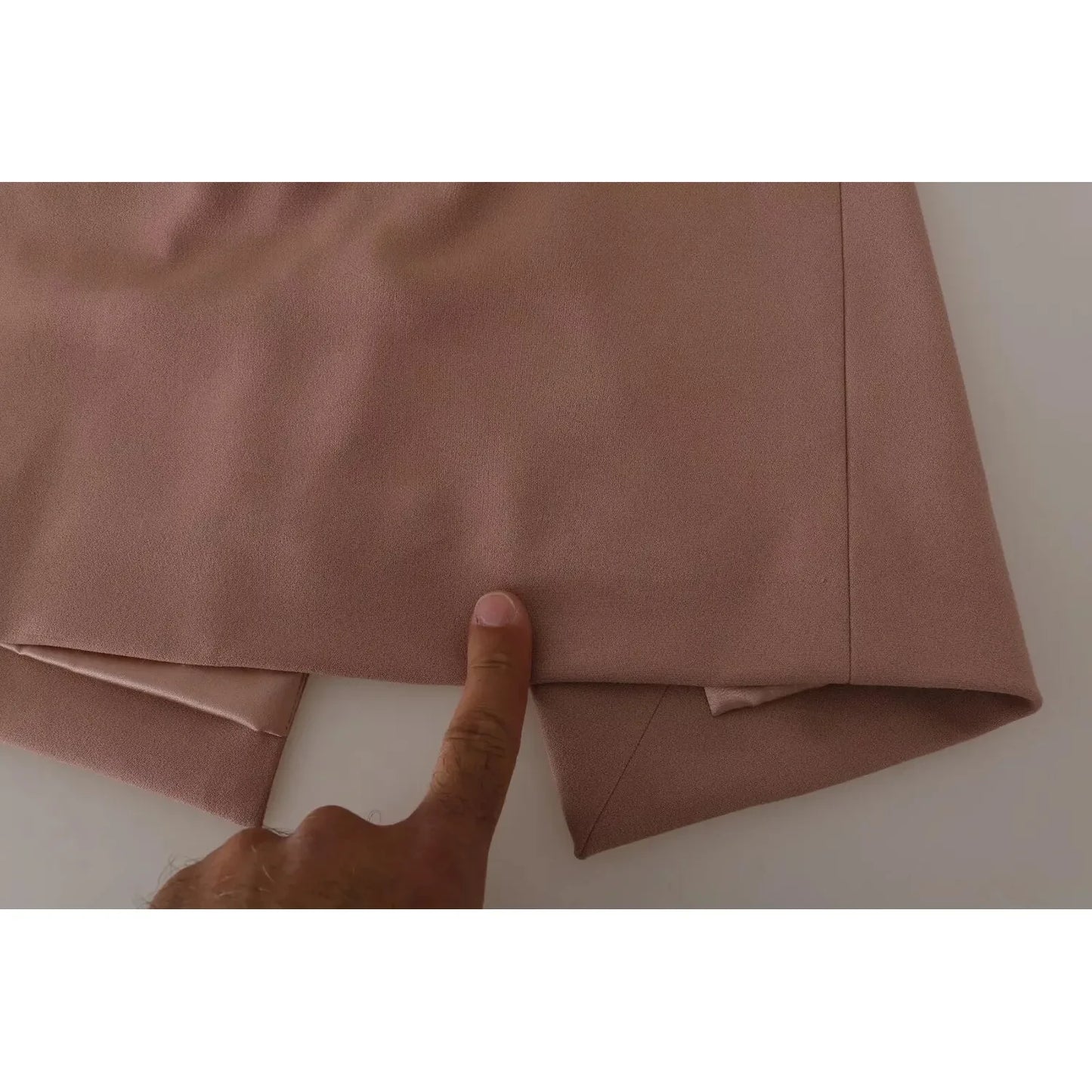 Dolce & Gabbana Dusty Pink Midi Sheath Crystal Buttons Dress Dolce & Gabbana Dim Gray