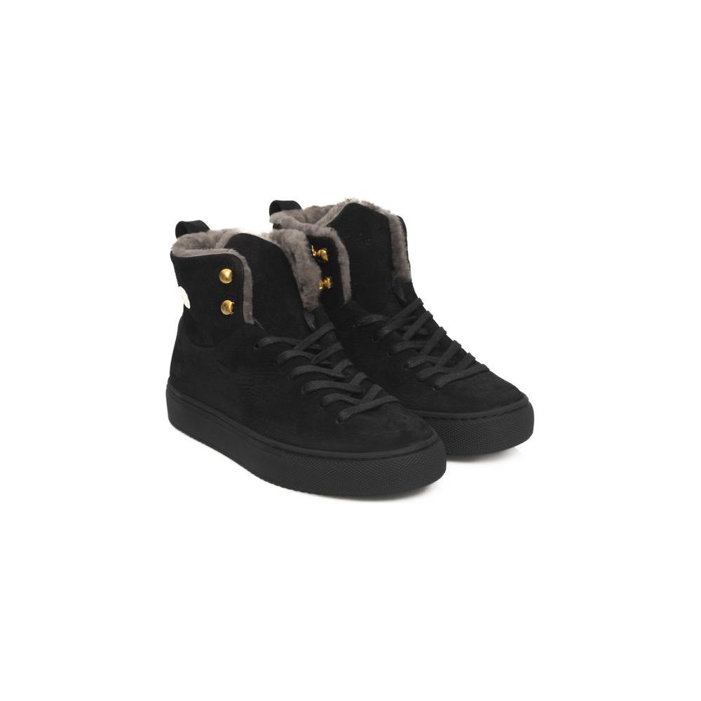 Cerruti 1881 Black Cowhide Women Sneaker Cerruti 1881 Dark Slate Gray