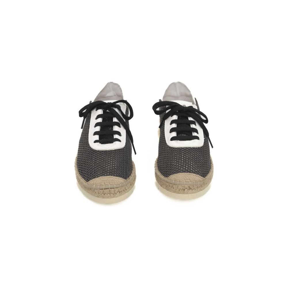 Cerruti 1881 Black Calfskin Men Sneaker Cerruti 1881 Dark Slate Gray
