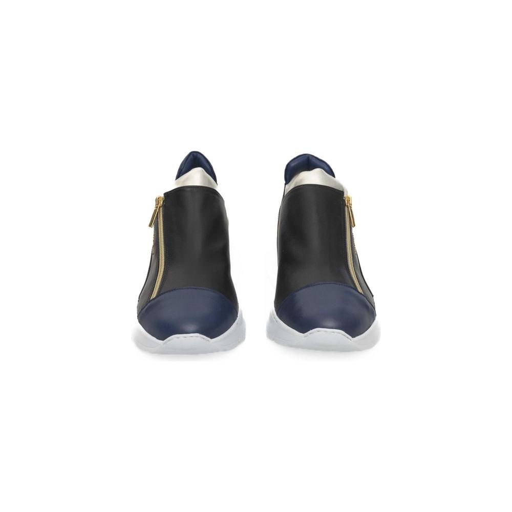 Cerruti 1881 Black Leather Women Sneaker Cerruti 1881 Dark Slate Gray