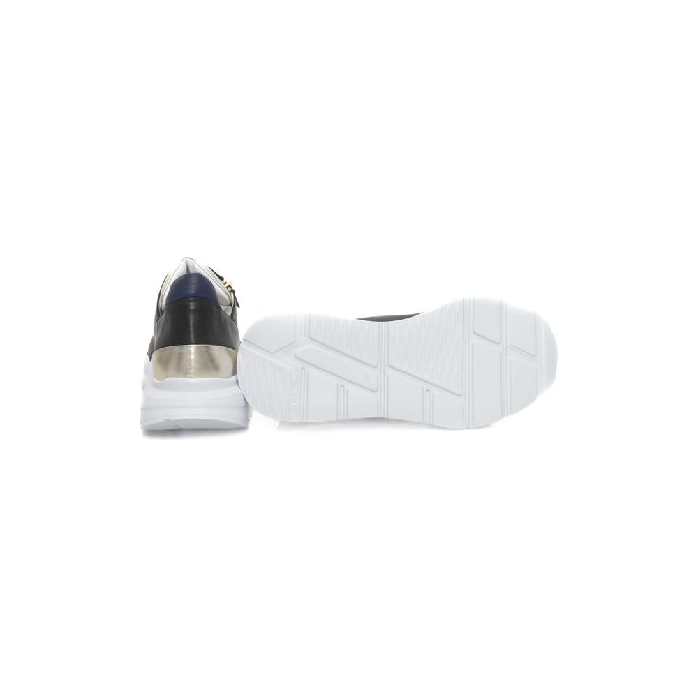 Cerruti 1881 Black Leather Women Sneaker Cerruti 1881 Light Gray