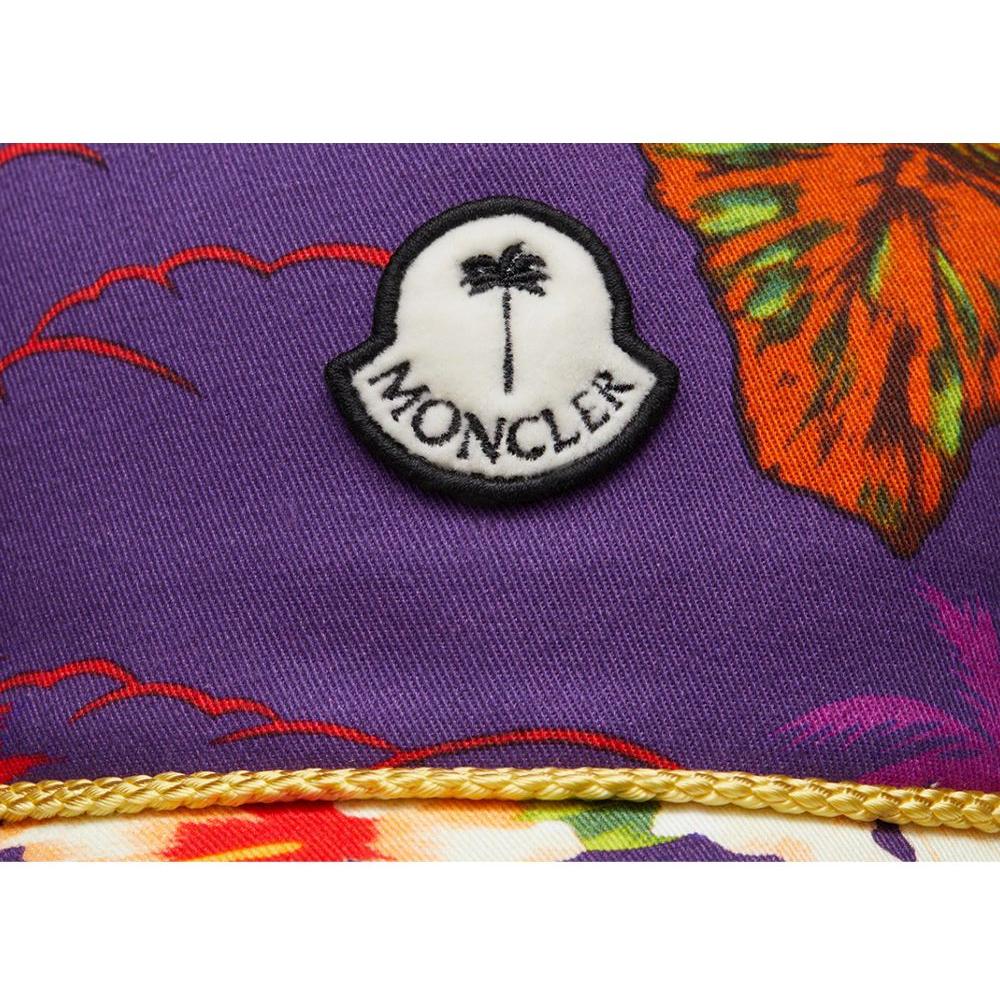 Moncler x Palm Angels Purple Cotton Hats & Cap Moncler x Palm Angels Dark Slate Gray