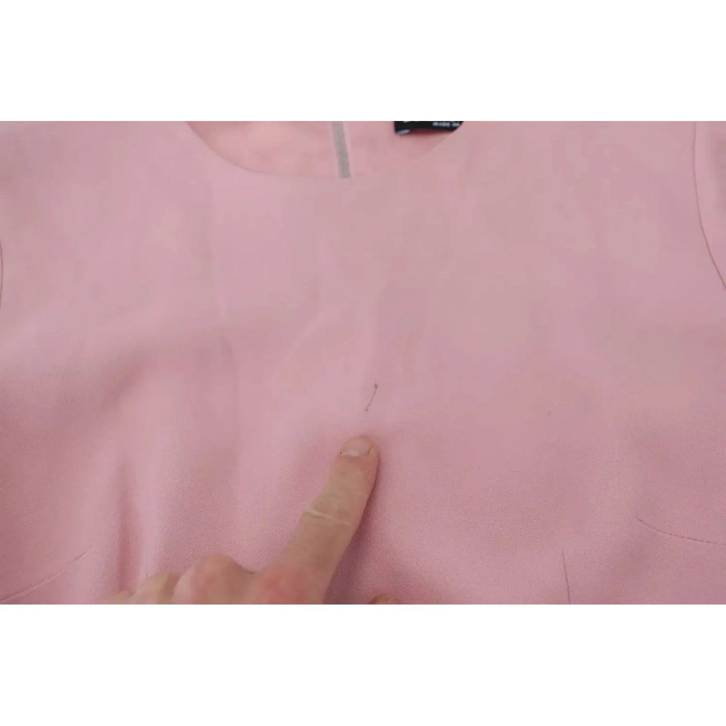 Dolce & Gabbana Pink A-line Flare Viscose 3/4 Sleeves Dress Dolce & Gabbana Rosy Brown